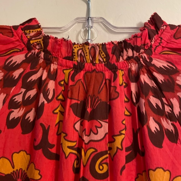 Cara Cara Grazia Maxi Dress In Peacock Watermelon Size M/L - Picture 9 of 15